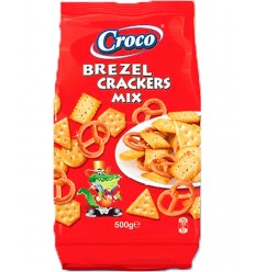 CROCO MIX CRACKERS-BREZEL 500G/8