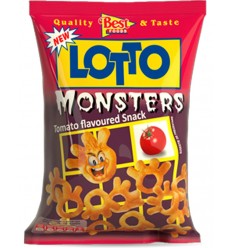 LOTTO SNACKS MONSTERS 75G/20