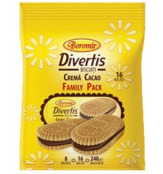 BOROMIR GALLETAS DIVERTIS FAMILIAL CACAO 240G/12